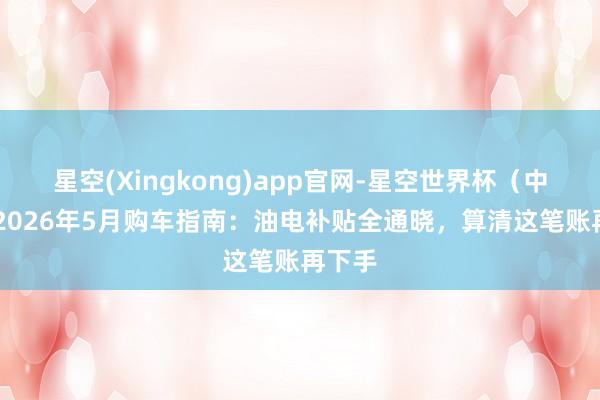星空(Xingkong)app官网-星空世界杯(中国) 2026年5月购车指南:油电补贴全通晓,算清这笔账再下手