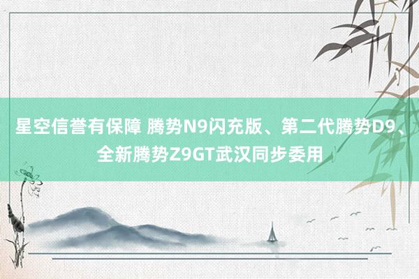 星空信誉有保障 腾势N9闪充版、第二代腾势D9、全新腾势Z9GT武汉同步委用