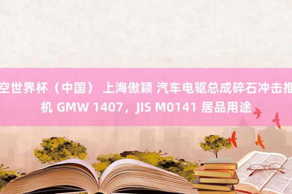 星空世界杯(中国) 上海傲颖 汽车电驱总成碎石冲击推行机 GMW 1407,JIS M0141 居品用途
